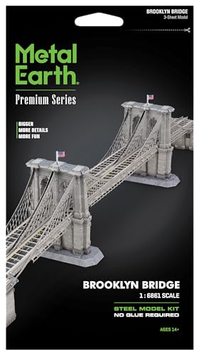Metal Earth Premium Series Brooklyn Bridge 3D Metal Model Kit Fascinations