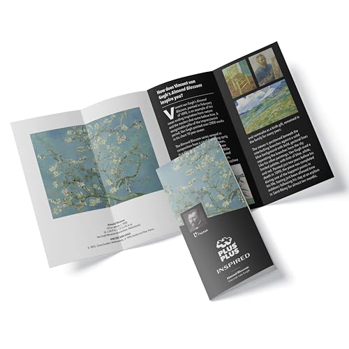 PLUS PLUS Inspired, Van Gogh Almond Blossom - Art Building Set 350 pc - color: Van Gogh, Almond Blossom