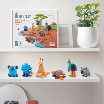 HEY CLAY Australian Animals Modeling Air Dry Clay for Kids 4-8 Craft Kits - color: Australian Animals