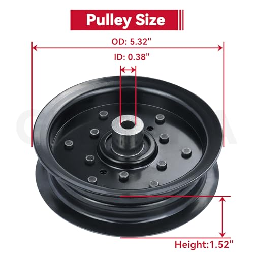 GELASKA 2Pack 532197379 532196106 Idler Pulley for Husqvarna 48" 54" Z254 - color: A2 2x196106