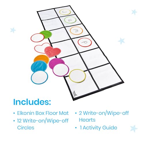 hand2mind Elkonin Box Floor Mat Activity Set, Phonemic Awareness, Ages 3+