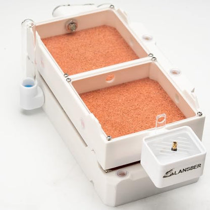 StackCore Stackable Series - White Habitat Combo (Flat Ant Nest) with Starter Tool Kit - size: White Habitat Combo
