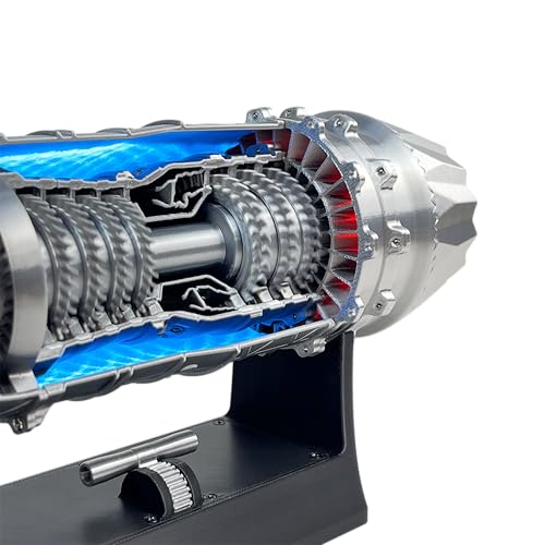 F35 jet engine model 1:18 Scale turbofan engine Model Science Educational Toy Deluxe Aviation Enthusiast Gift Desktop Decoration - style: F35 DIY Kit