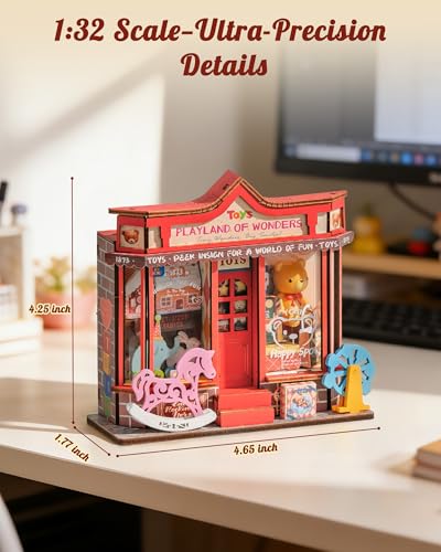Rolife Toy Shop DIY Miniature House Kit - color: Whimsy Toy Shop