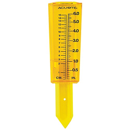 AcuRite (00840A1 6" Capacity Yellow Rain Gauge