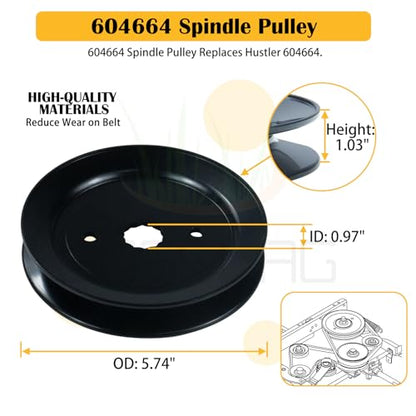 3 Pack 607418 Spindle Assembly for Hustler Raptor SD 54 Tune Up Kit - size: 3x601804H