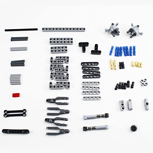 MOC Parts Toy Front Suspension System Technical Parts Compatible with All Major Brands Building Blocks Bricks DIY Accessories (78Pcs)