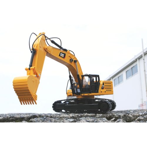 Diecast Masters RC Truck CAT 336 Excavator | Fully Functional Radio Control 1:24 Scale Model Remote Truck, Caterpillar Trucks Yellow 25001