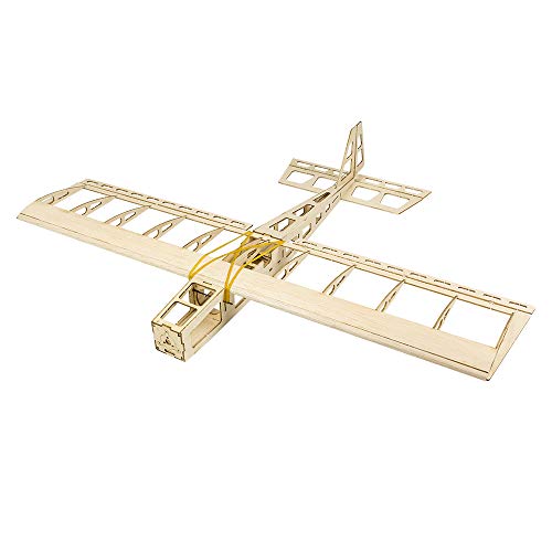 Balsa Wood Airplane R03 STICK-06 Model Aircraft, 580mm Wingspan Unassembled Flying Model Aircraft to Build, DIY RC Airplane Kit for Adults Beginners (KIT Only w/o Power System or Radio Control) - color: Kit