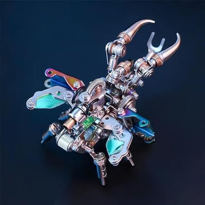 Adult 3D Metal Puzzle, Punk Beetle Metal Model Set, 3D Puzzle Mechanical Insect Building Blocks, Fun DIY Assembly, high-end Men's Gifts. - color: Silver Shell Beetle