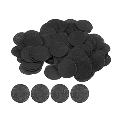 HARFINGTON 300pcs Round Felt Circles, 40mm 1-1/2" Pre Cut Felt Craft Pads Non-Woven Mini Felt Fabric Circles for DIY Sewing Handcraft Cut Projects Craft Finishing, Black - color: Black, size: 40mm