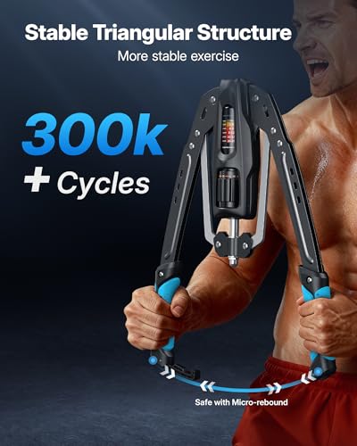 Merach Twister Arm Trainer, 22-440lb Hydraulic Power Forearm Strengthener - color: Blue