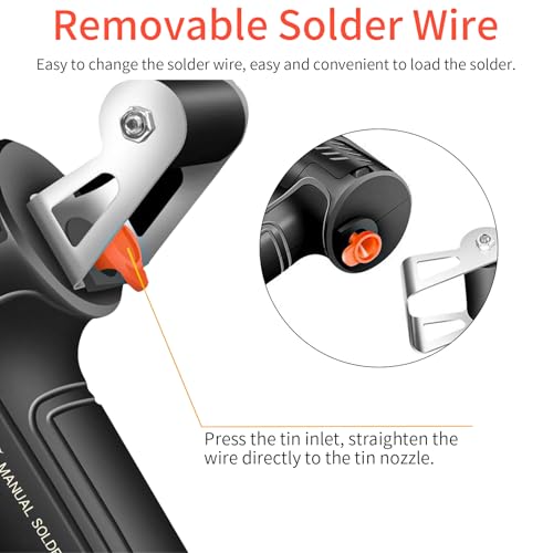Soldering Iron Kit, 60W Soldering Gun Automatic Hand-held Solder Gun Iron Kit Welding Tool, 110V Automatic Welding Gun, for Electronic Repair, Home appliance repair, DIY