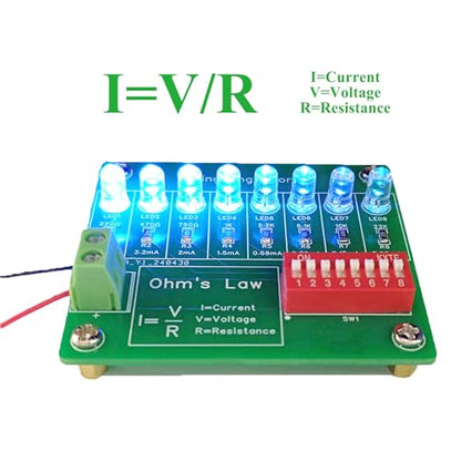 Soldering Practice Kit Experimental Kit for Current and Resistance Relationship Soldering Project Kit Experimental Equipment for SMD Resistors