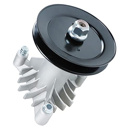 42 Inch Mower Parts 130794 Spindles Deck Rebuild Kit Fits for LT1000 LT2000 YTH1842 DYT4000 AYP Craftsman Poulan Husqvarna with 2 Pulleys 173436, 95" Deck Belt 144959 - size: 2 Spindle+2 pulley+1 belt