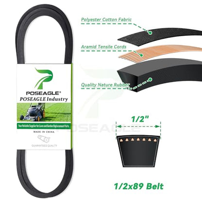 GX20286 and GX20287 Idler Pulleys, UC30568 John Deere Drive Belt - size: 1xGX20286+1xGX20287+1/2x89