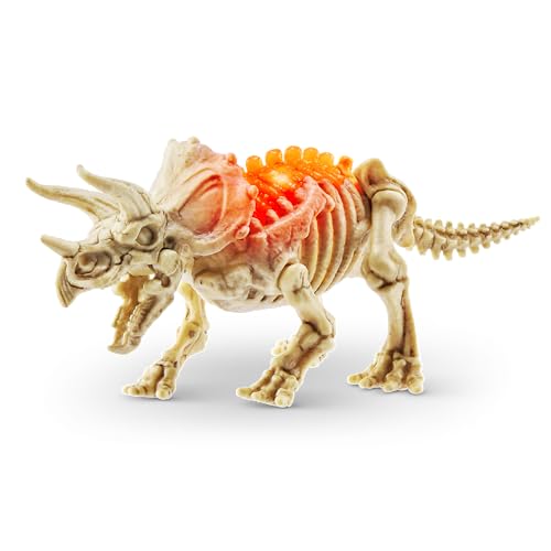 Robo Alive Mini Dino Fossil Find (2 Pack, Mosasaur & Triceratops) by ZURU Boys 5+ Dig and Discover, STEM, Excavate Prehistoric Fossils, Educational Toys, Great Science Kit Gift for Girls and Boy - color: Mosasaur+triceratops