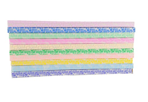 yueton 300 Sheets Glows in The Dark Stars Folding Paper - Lucky Wish Star Origami Paper