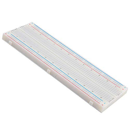 TEKTRUM SOLDERLESS Experiment Plug-in BREADBOARD KIT with Jumper Wires for Proto-Typing (830 TIE-Points) - size: 830 TIE-POINTS