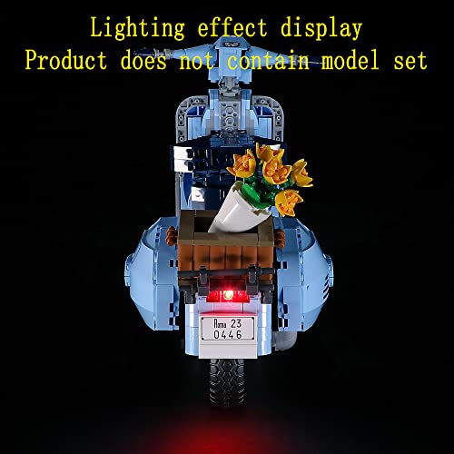 GEAMENT LED Light Kit Compatible with LEGO Vespa 125 - Lighting Set for Creator 10298 Building Model (Model Set Not Included)