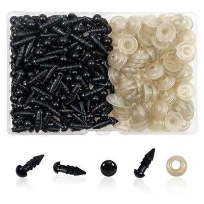 TOAOB 150pcs 5mm Safety Eyes for Amigurumis Craft Crochet Eyes - size: 5mm