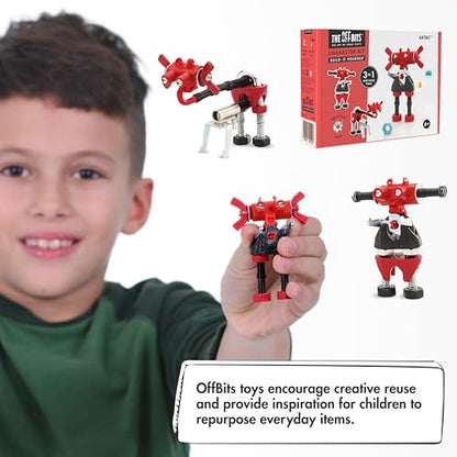 The Off Bits ArtBit Build Your Own Robot Toy Construction Set, Educational Easter Gift Ideas STEM Activities Learning Kit, Creative Build and Play Model Kit Steam Toys for 6 7 8 9 10+ Year Old - style: ArtBit