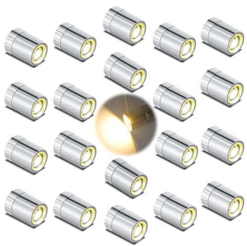 20 PCS Mini LED Lights for DIY Craft, Model Displays, Miniatures,Dioramas - color: 20PCS Warm White