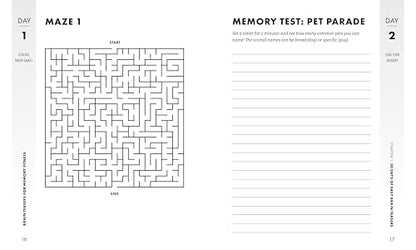 Brain Teasers for Memory Fitness: 90-Day Challenge to Strengthen Recall and Improve Cognitive Skills (Brain Fitness Puzzle Games)