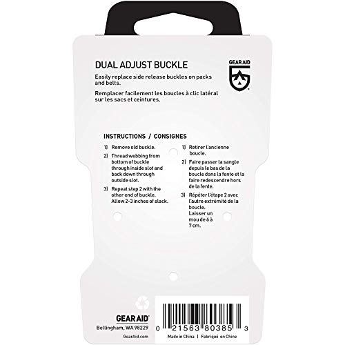 GEAR AID Dual Adjust Buckle Kit - style: 2”