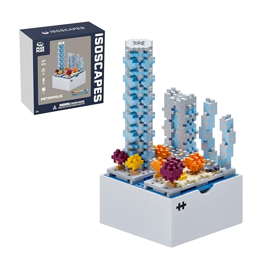 PLUS PLUS Isoscapes, Metropolis - Architecture Gifts for Kids Adults - style: Metropolis