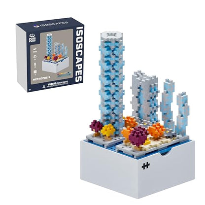 PLUS PLUS Isoscapes, Metropolis - Architecture Gifts for Kids Adults - style: Metropolis