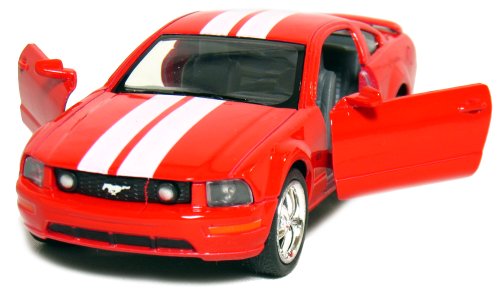 KiNSMART - 2006 Ford Mustang GT 1:38 Scale 5" Die Cast Metal Model Toy Car (Red Race) - color: Red Race
