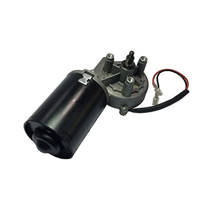 High Torque 24V DC Electric Reversible Gear Motor 50 RPM Right Angle Thread Shaft for Volume Gate Garage Door - size: 24V, style: Right-Threaded Shaft