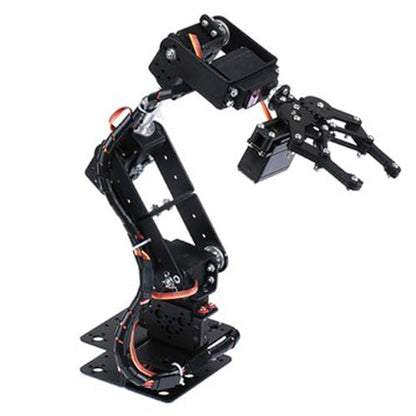 Ejoyous Robot Arm Kit, Mechanical 6DOF Robotic Arm Clamp Claw Building Kit DOF Manipulator Industrial Robot Parts