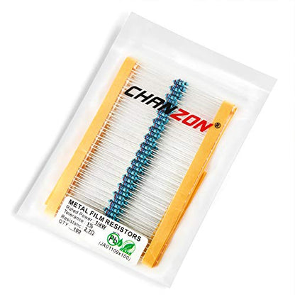 Chanzon 100pcs 1/4W (0.25W) 2.7 Ω ohm Metal Film Fixed Resistor - size: [1-4ZC01] 2.7 ohm