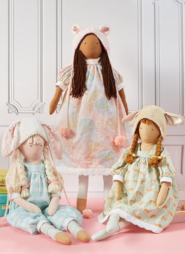 Simplicity S9621 Lanky Plush Dolls & Doll Clothes Sewing Pattern by Elaine Heigl Designs, One Size