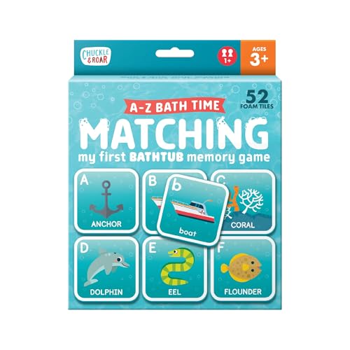 Chuckle & Roar Bath Matching Memory Game, Toddler Games, 52 Pc, Ages 3+ - color: Bath Matching