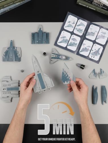 SEBUNAS 1/72 SU-57 Quick Build Fighter Jet Assemble Model Toy - color: 02.SU-57S