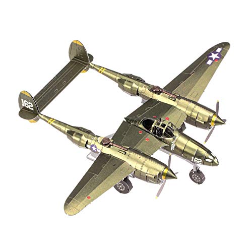 Metal Earth Fascinations Premium Series P-38 Lightning 3D Metal Model Kit