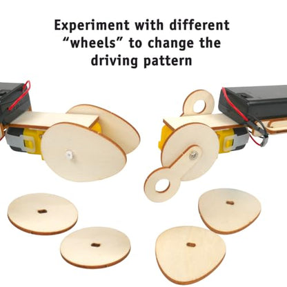 Wonky Wheels Robot Kit, 10-Pack – Simple Circuits STEM Project, Ages 8+