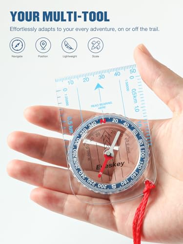 Eyeskey Advanced Orienteering Compass for Hiking & Navigation - color: EK40-4