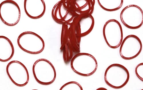 Rainbow Loom® Jelly Collection: Red Rubber Bands with 24 C-Clips (600 Count)