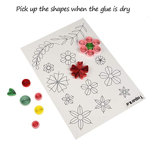 TUPARKA 19 Pcs Paper Quilling Kits 45 Colors 900 Strips Quilling Art Paper DIY Craft - size: 19pcs