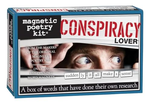 Magnetic Poetry Conspiracy Lover Kit – Conspiracy Words for Refrigerator - Write Poems and Letters on The Fridge - Made in The USA - style: Conspiracy Lover