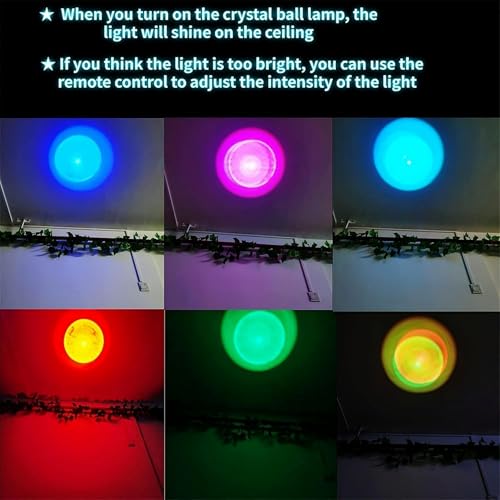 3D Solar System Crystal Ball Lamp with Remote Control, 3.15 inch Galaxy Crystal Night Light with Wooden Base 16 Colors Change, Glass Planet Figurine Lamp Gift for Girls Boys Wife Mom (Solar System) - color: Solar System