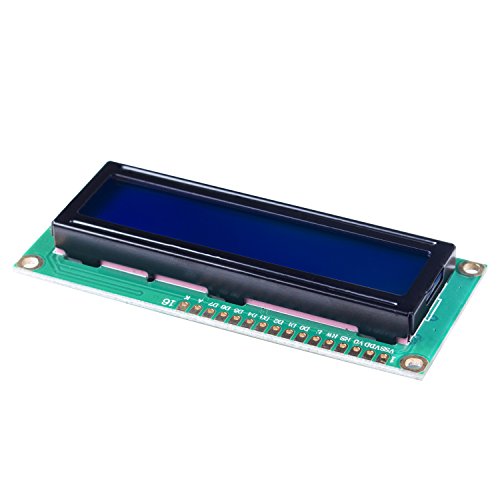 SunFounder LCD1602 Module with 3.3V Backlight Compatible with Arduino R3 Mega2560 Raspberry Pi 16x2 Character White on Blue Background - color: LCD1602 (1Pack)