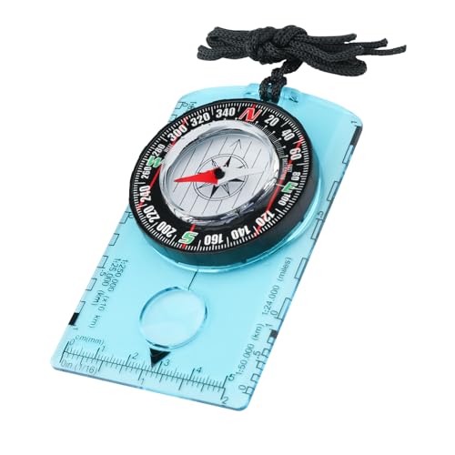 Compass Military Grade, Precision Navigation Compass for Hiking - color: blue