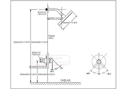 SUMERAIN Bathroom Shower Faucet Brushed Nickel Single Handle - color: Brushed Nickel, size: Solid Brass Valve