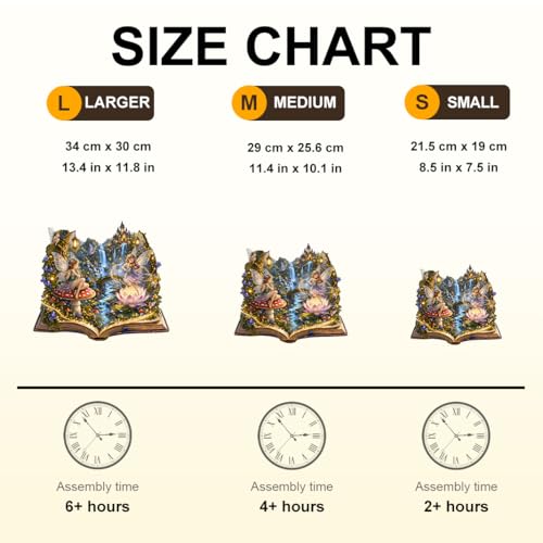 Wooden Puzzles for Adults, 11.4 * 10.1 in 165 pcs Blossom Fairy Puzzle - color: Blossom Fairy, size: Medium