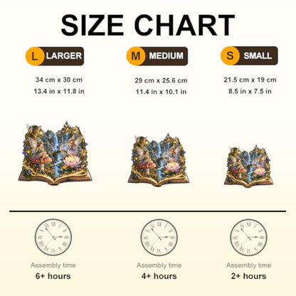Wooden Puzzles for Adults, 11.4 * 10.1 in 165 pcs Blossom Fairy Puzzle - color: Blossom Fairy, size: Medium